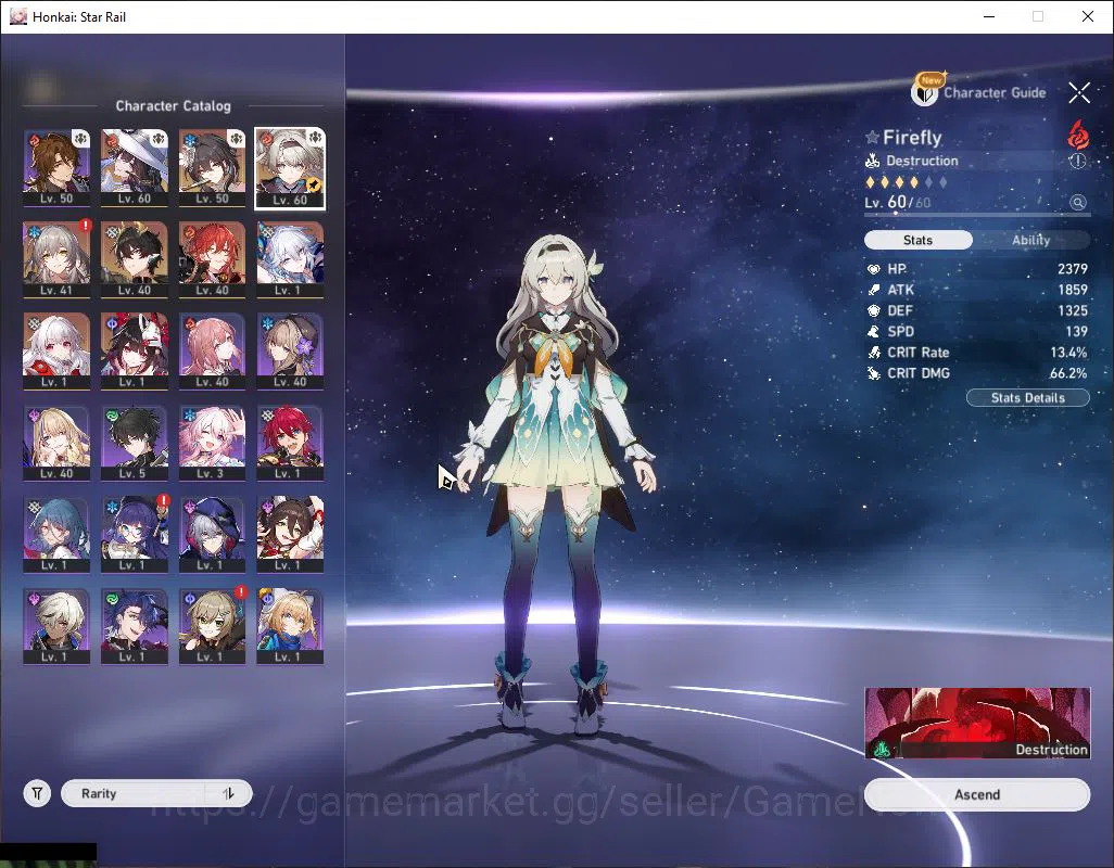 Honkai Star Rail Accounts Mid Game Asia|TL 45|6 3