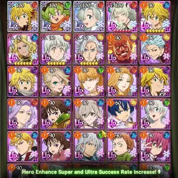 The Seven Deadly Sins: Grand Cross Accounts Starter Global|1.04M Power|1300+ Diamonds| Starter