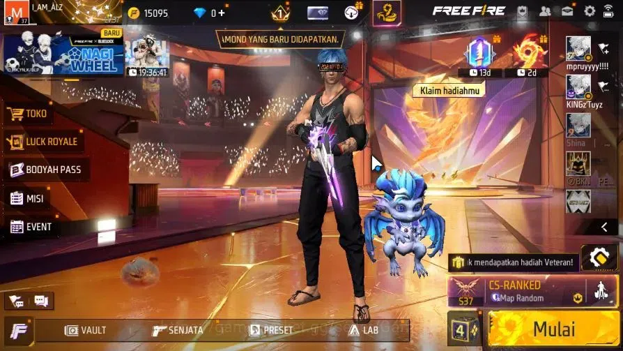 Free Fire Accounts Indonesia|M1887 Sterling Conqueror Lvl 5|Bundle Collab (Madara,Obito,Minato,Orochimaru)|40 Vault + 23 1