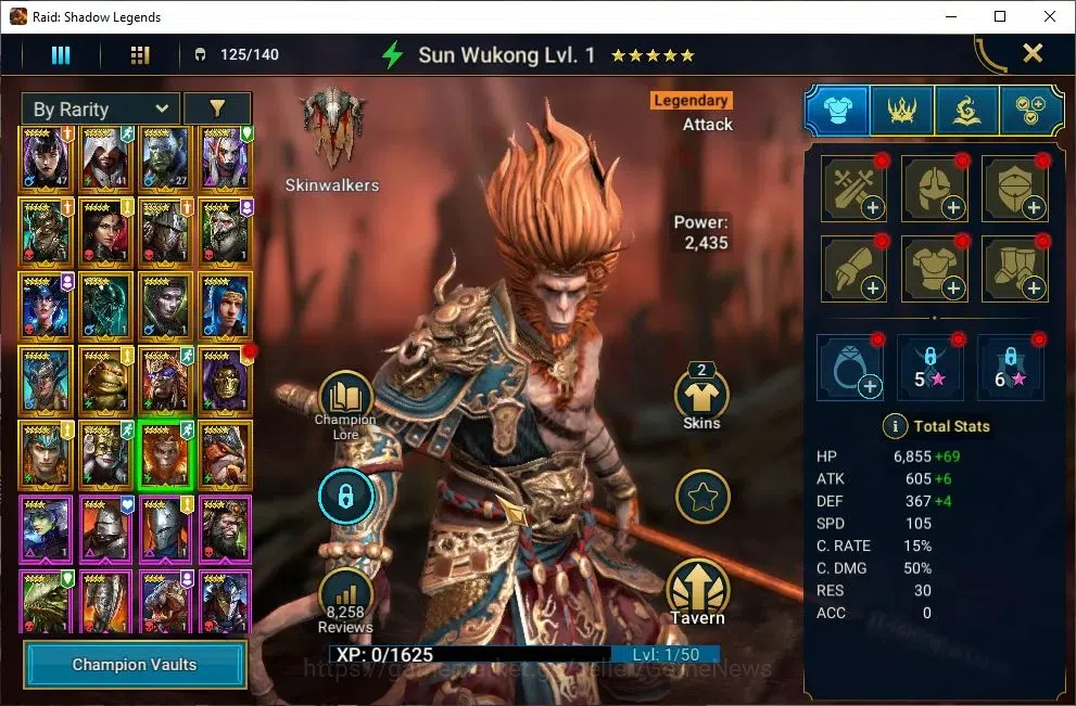 Raid: Shadow Legends Accounts Lv21 712K Power|20 Legend(Alice,Ezio,Ninja,Xenomor image 11