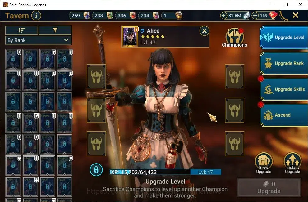 Raid: Shadow Legends Accounts Lv21 712K Power|20 Legend(Alice,Ezio,Ninja,Xenomor image 17