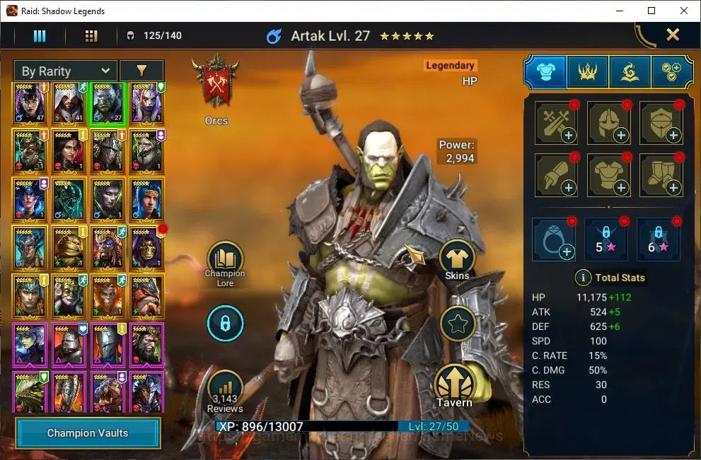 Raid: Shadow Legends Accounts Lv21 712K Power|20 Legend(Alice,Ezio,Ninja,Xenomor image 5