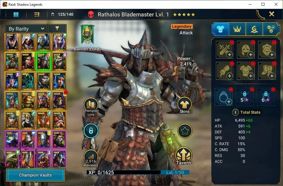 Raid: Shadow Legends Accounts Lv21 712K Power|20 Legend(Alice,Ezio,Ninja,Xenomor image 7