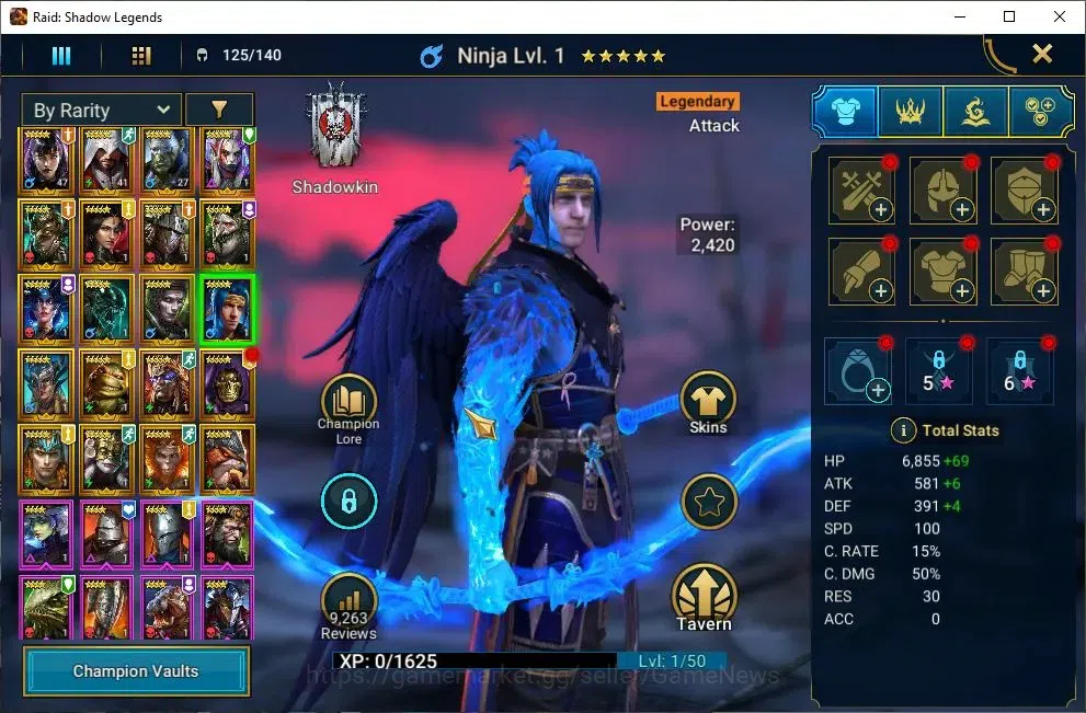 Raid: Shadow Legends Accounts Lv21 712K Power|20 Legend(Alice,Ezio,Ninja,Xenomor image 8