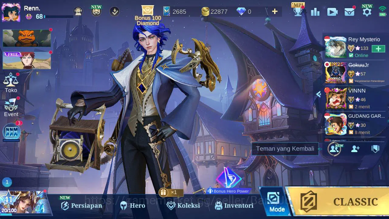 Mobile Legends: Bang Bang Accounts Skin 182, LB gatotkaca, CC valir, valentine fanny, image 11