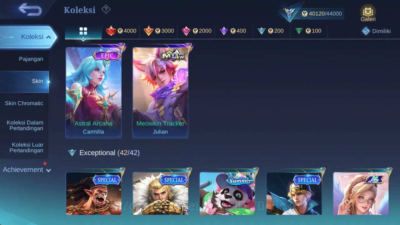 Mobile Legends: Bang Bang Accounts Skin 182, LB gatotkaca, CC valir, valentine fanny, image 6