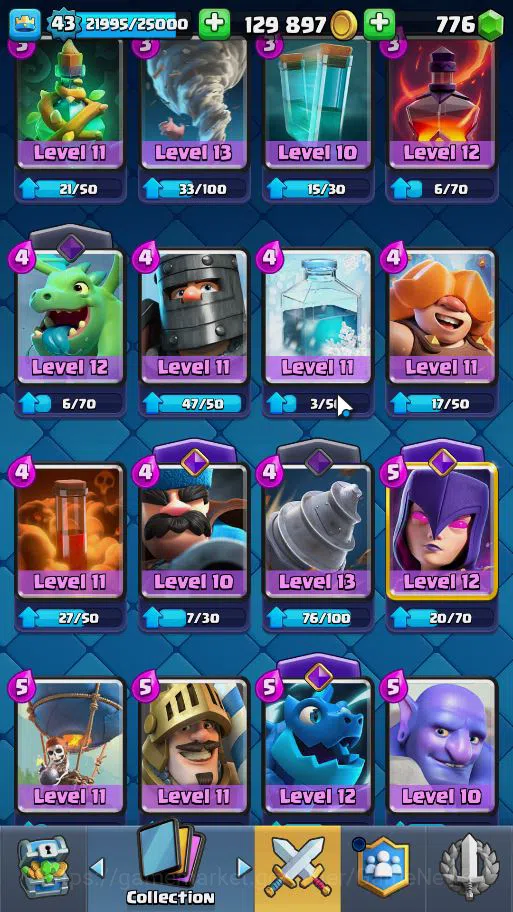 Clash Royale Accounts Lv 43|Trophy 8534|KTL 14|Card 121| 2 HERO 14 EVO 8 image 10