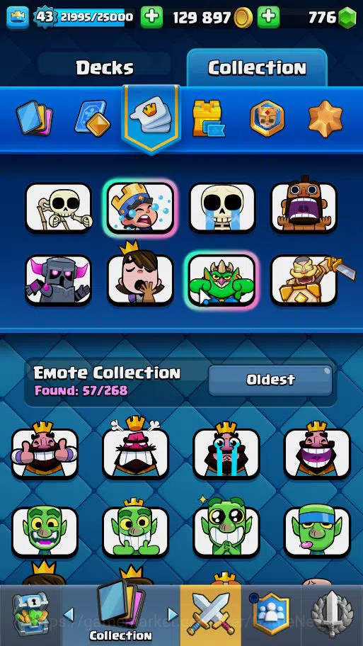 Clash Royale Accounts Lv 43|Trophy 8534|KTL 14|Card 121| 2 HERO 14 EVO 8 image 14