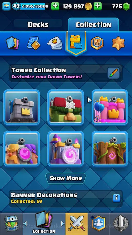 Clash Royale Accounts Lv 43|Trophy 8534|KTL 14|Card 121| 2 HERO 14 EVO 8 image 15