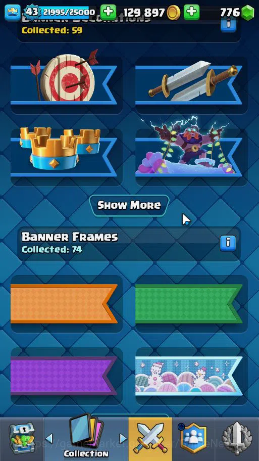 Clash Royale Accounts Lv 43|Trophy 8534|KTL 14|Card 121| 2 HERO 14 EVO 8 image 16