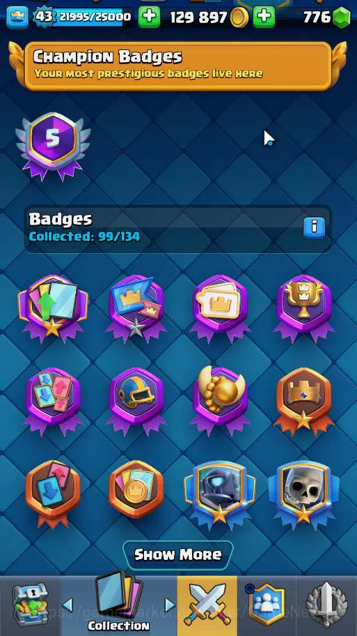 Clash Royale Accounts Lv 43|Trophy 8534|KTL 14|Card 121| 2 HERO 14 EVO 8 image 17