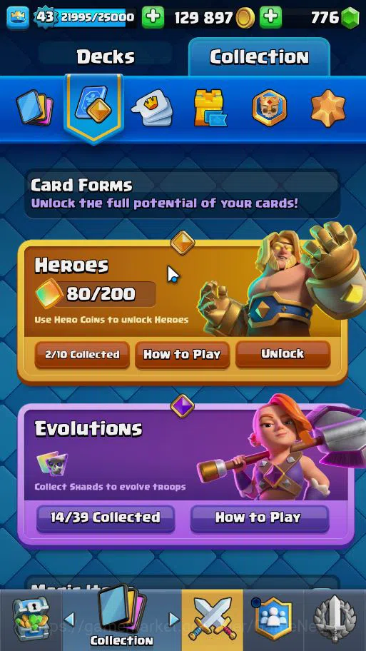 Clash Royale Accounts Lv 43|Trophy 8534|KTL 14|Card 121| 2 HERO 14 EVO 8 image 5