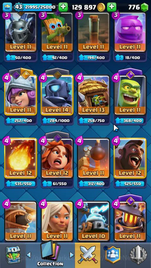 Clash Royale Accounts Lv 43|Trophy 8534|KTL 14|Card 121| 2 HERO 14 EVO 8 image 8