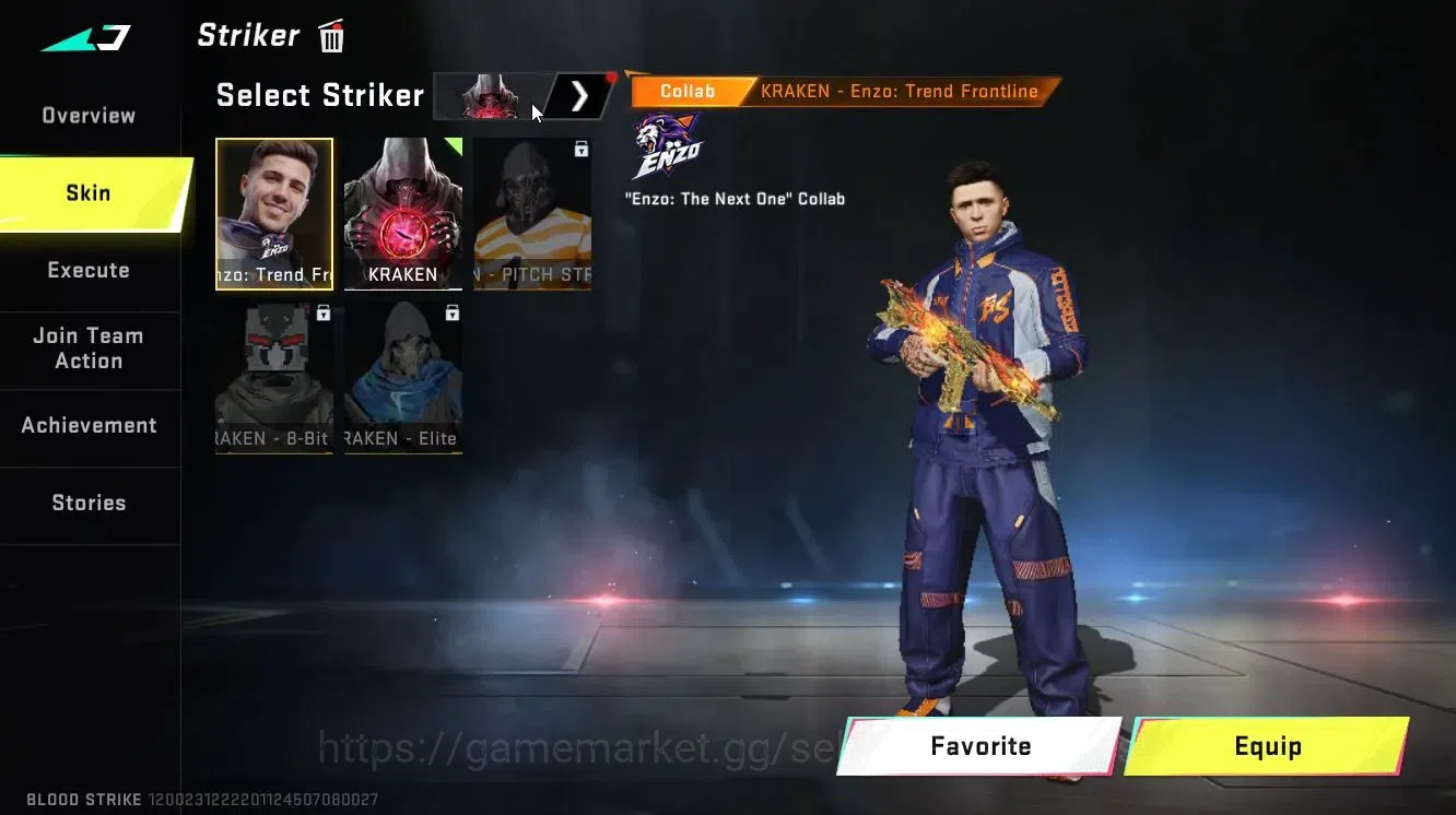 Blood Strike Accounts Collab Skin ASIA|ETRNAL DEagle-Scorpius|Collab 10