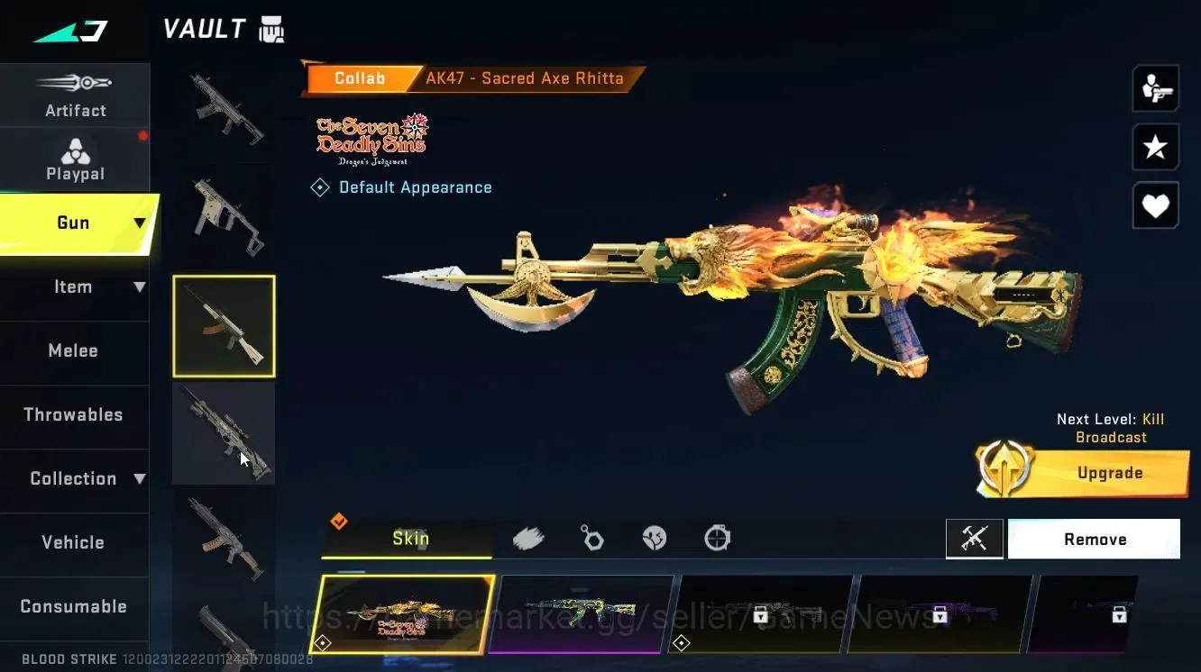 Blood Strike Accounts Collab Skin ASIA|ETRNAL DEagle-Scorpius|Collab 19