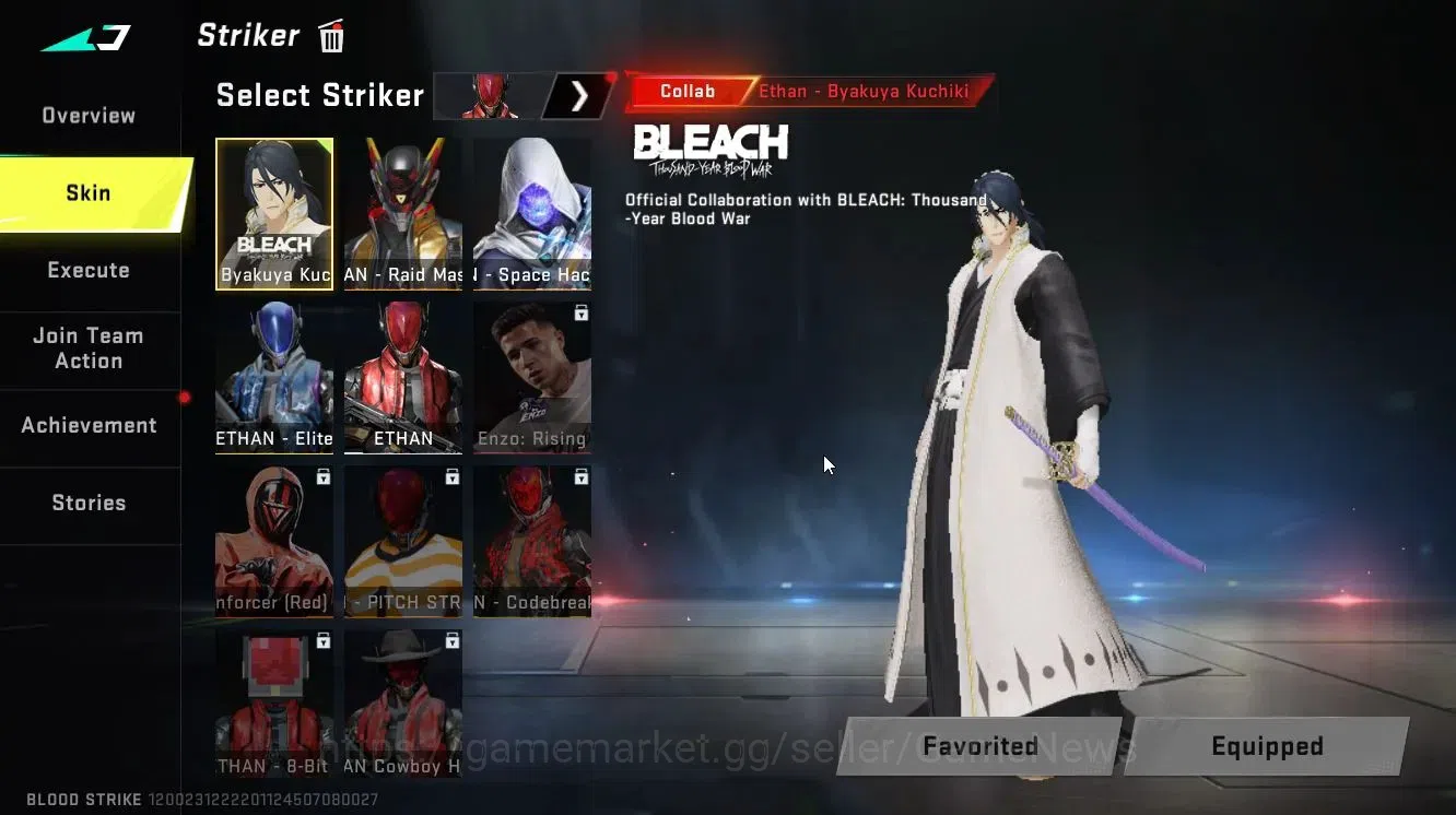 Blood Strike Accounts Collab Skin ASIA|ETRNAL DEagle-Scorpius|Collab 4