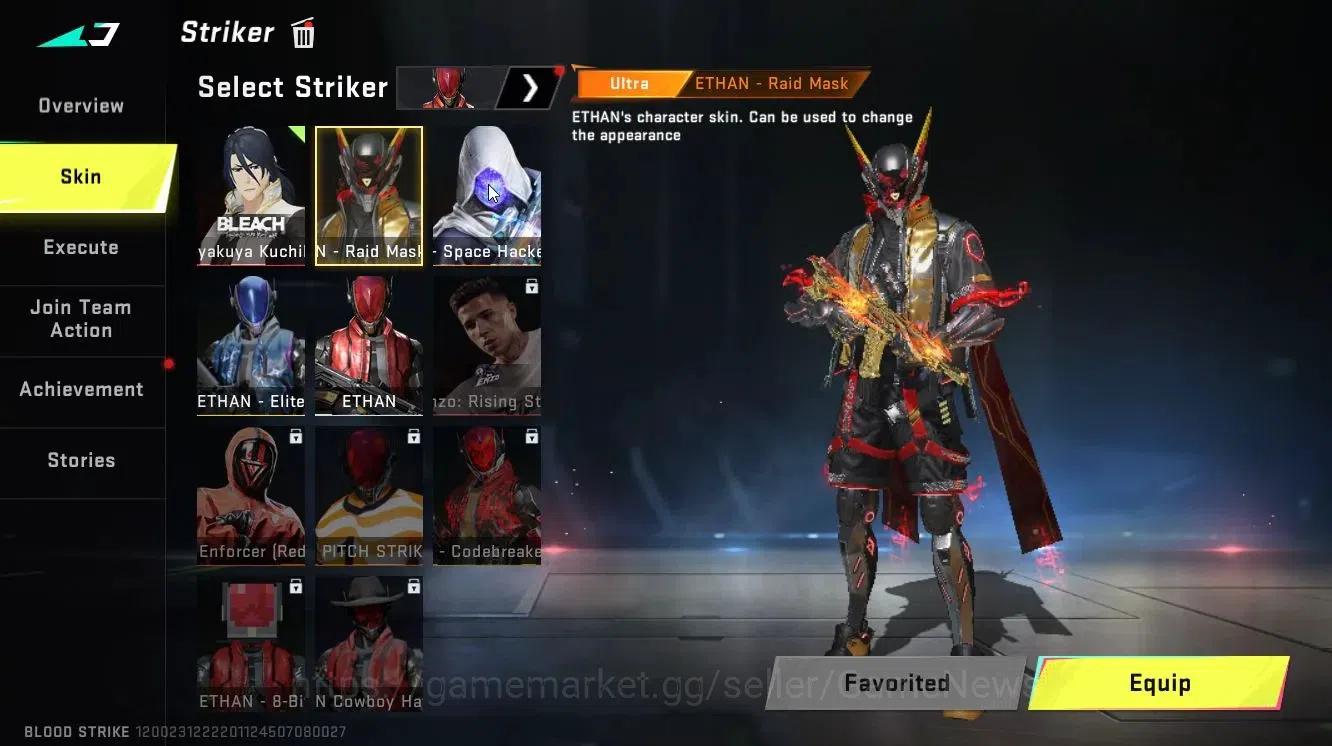 Blood Strike Accounts Collab Skin ASIA|ETRNAL DEagle-Scorpius|Collab 5