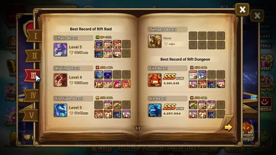 Summoners War: Sky Arena Accounts End-Game GLOBAL Lv100|2 LD[Pontos,Wedjat]|28 Total NB5[Juno,Cheongpung,Feng Yan]+72 5