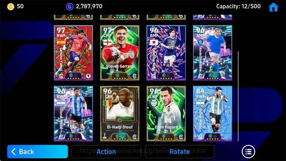 eFootball Accounts Legends & Iconic Players Mobile|PW 3126|Pepe Epic,Ruud Gullit Epic,Joshua Kimmich ShowT,Eden Hazard 4