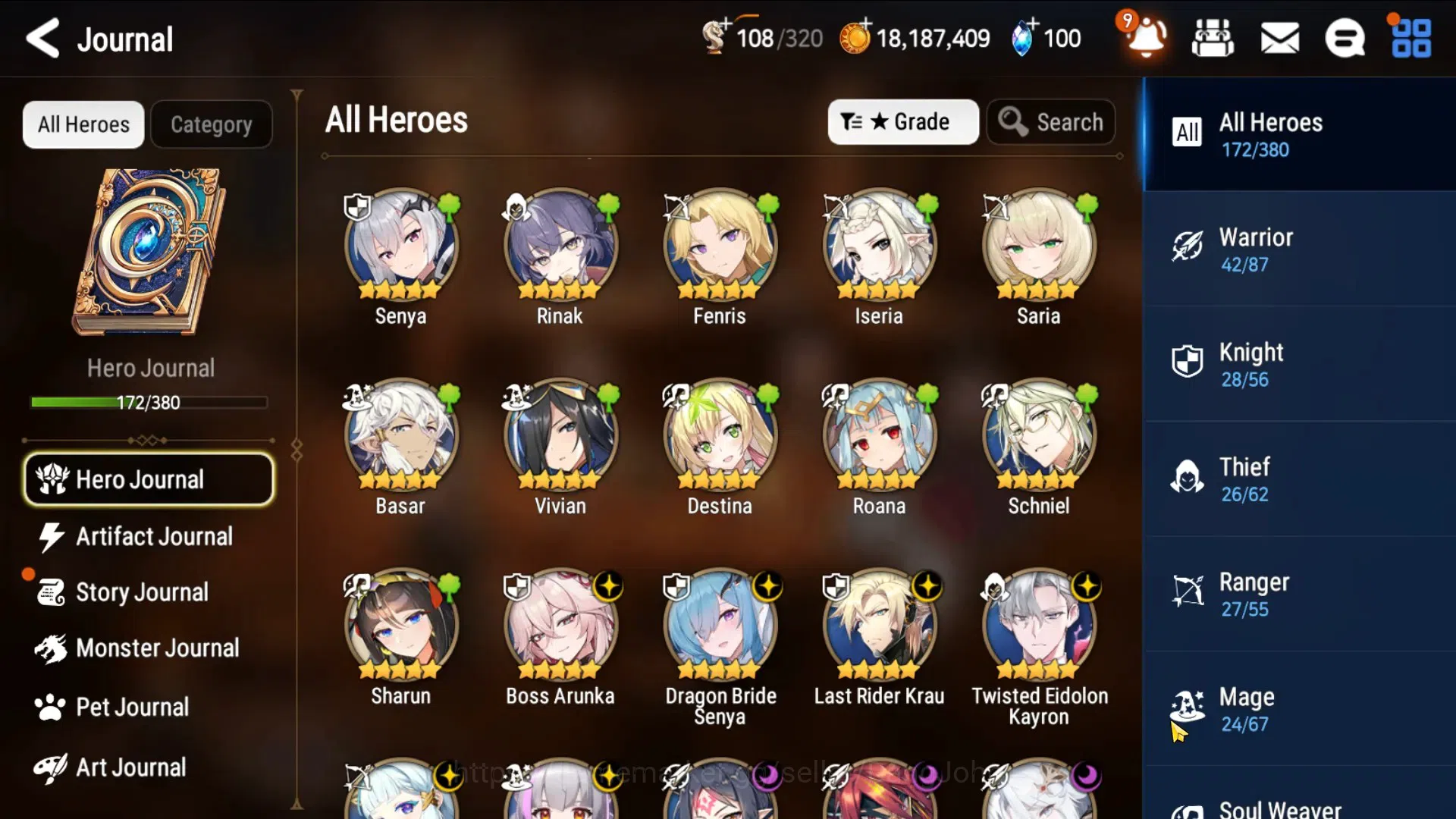 Epic Seven Accounts Global-10ML(BArunka,Salome,AVildred,DBSenya,MAKen, image 19