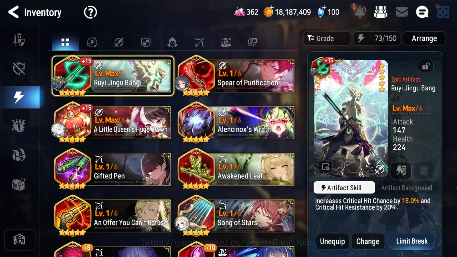 Epic Seven Accounts Global-10ML(BArunka,Salome,AVildred,DBSenya,MAKen, image 4