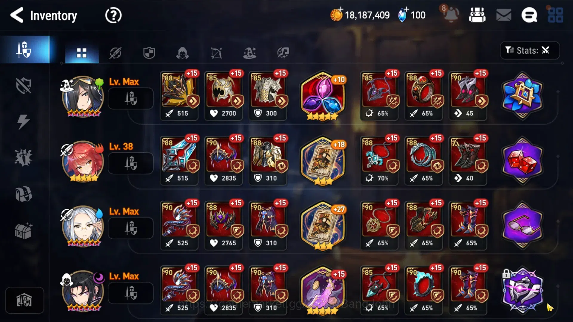Epic Seven Accounts Global-10ML(BArunka,Salome,AVildred,DBSenya,MAKen, image 6