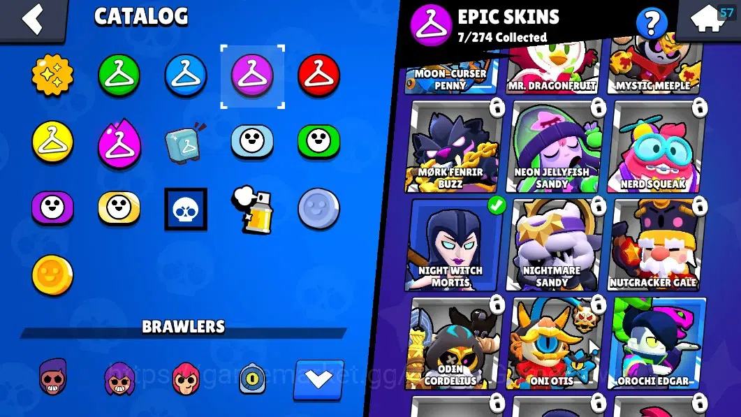 Brawl Stars Accounts 1436 Trophy|22 Brawlers 3 Max (Emz,Edgar,Mortis)|1 image 15
