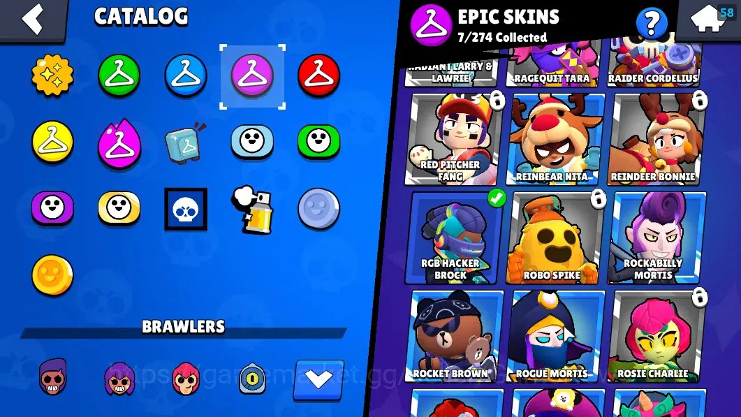 Brawl Stars Accounts 1436 Trophy|22 Brawlers 3 Max (Emz,Edgar,Mortis)|1 image 16