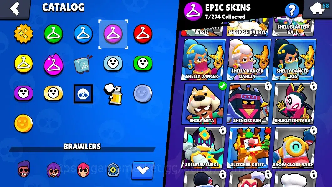 Brawl Stars Accounts 1436 Trophy|22 Brawlers 3 Max (Emz,Edgar,Mortis)|1 image 17