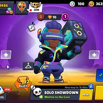 Brawl Stars Accounts 1436 Trophy|22 Brawlers 3 Max (Emz,Edgar,Mortis)|1 image 1