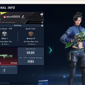 Blood Strike Accounts Others ASIA | 2 Eternal Gun:MP7-Tidesong,Thompson-Unplugged|4 Legendary Gun|1 Epic Name Changing