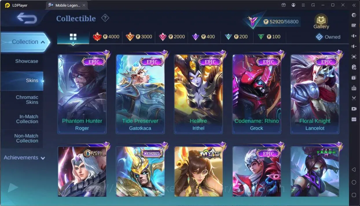 Mobile Legends: Bang Bang Accounts Global|Hero 100|Skin 216|Renowned|Prime Granger|Sa image 11