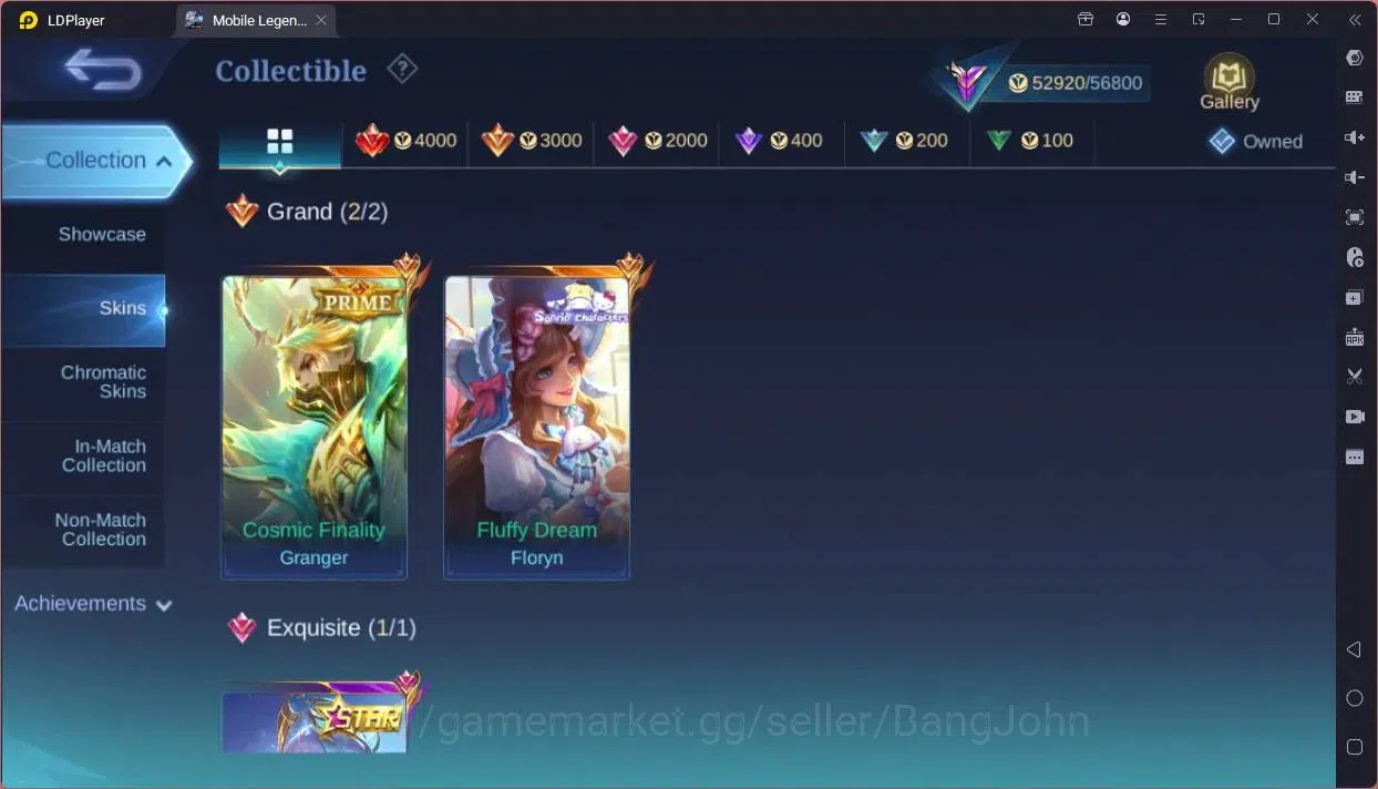 Mobile Legends: Bang Bang Accounts Global|Hero 100|Skin 216|Renowned|Prime Granger|Sa image 7