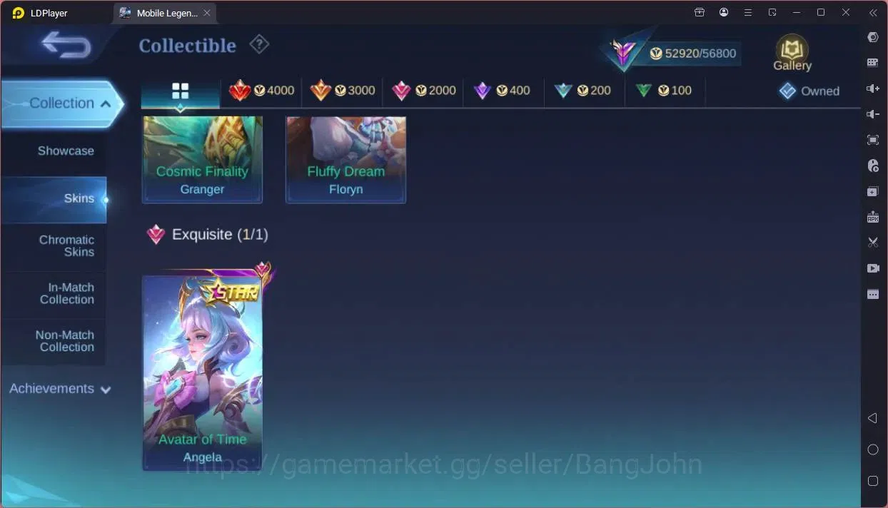 Mobile Legends: Bang Bang Accounts Global|Hero 100|Skin 216|Renowned|Prime Granger|Sa image 8