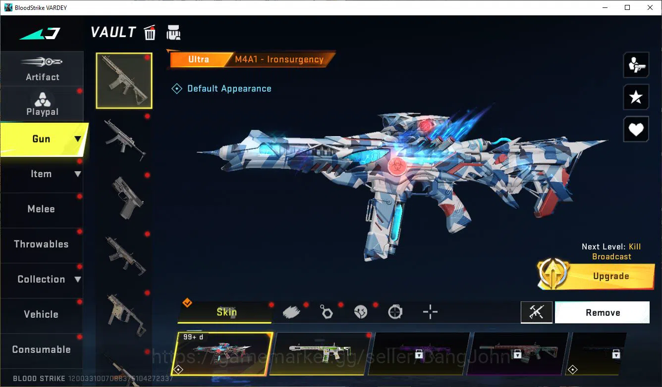Blood Strike Accounts ASIA|COLLAB=QBZ95,KAR87K,AK47,|LIMITED=AR97|ULTRA= image 13