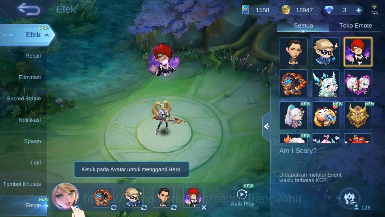 Mobile Legends: Bang Bang Accounts Hero 128 Skin 178 | KOF Karina | CC Nata | Lightbo image 12