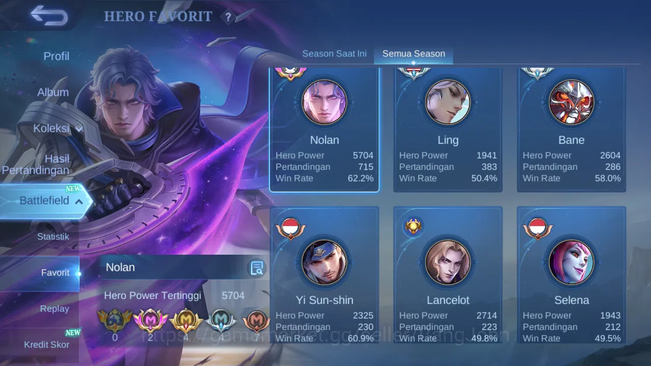 Mobile Legends: Bang Bang Accounts Hero 128 Skin 178 | KOF Karina | CC Nata | Lightbo image 14