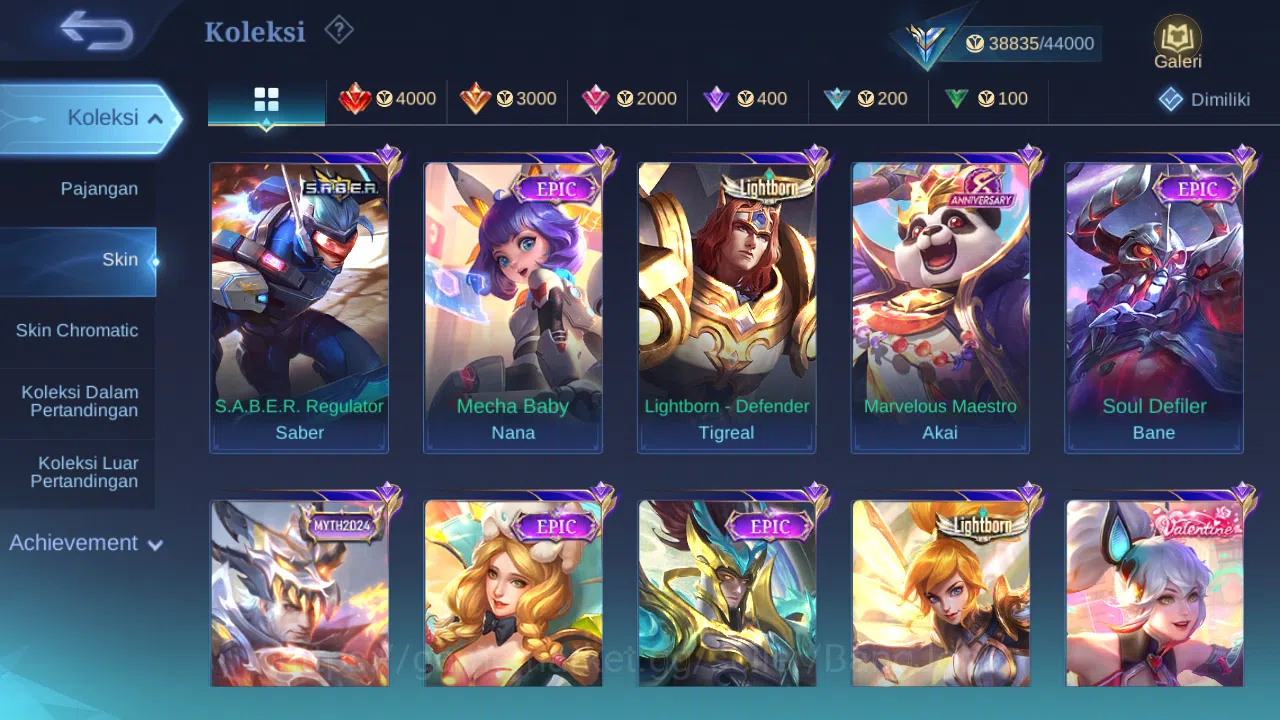 Mobile Legends: Bang Bang Accounts Hero 128 Skin 178 | KOF Karina | CC Nata | Lightbo image 2