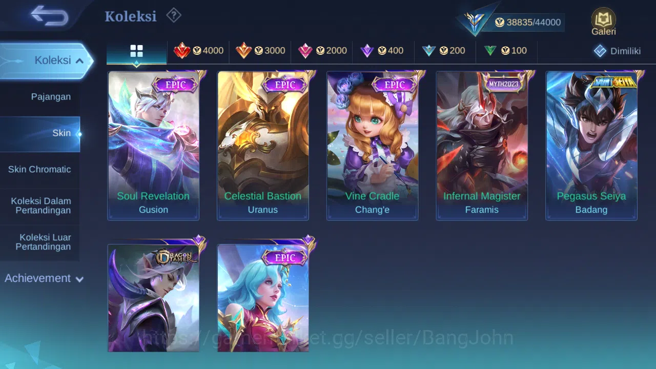 Mobile Legends: Bang Bang Accounts Hero 128 Skin 178 | KOF Karina | CC Nata | Lightbo image 5