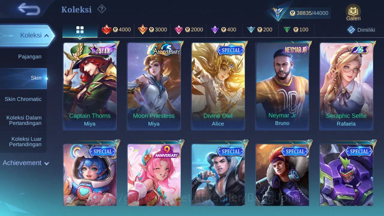Mobile Legends: Bang Bang Accounts Hero 128 Skin 178 | KOF Karina | CC Nata | Lightbo image 6