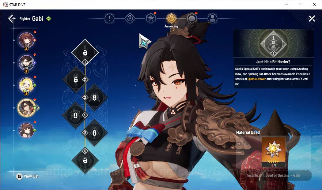 Mongil:Star Dive Accounts Global | Fresh Starter AL 1 | 1 SSR Meta ( Gabi ) image 5