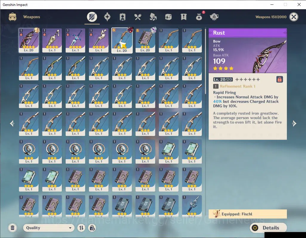 Genshin Impact Accounts ASIA|Starter|AR 18|1 Limited+14(*4Character)| Chas image 4