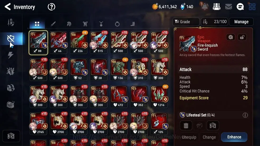 Epic Seven Accounts GLOBAL UnVerif|New Era|3 ML (Rhianna and Luciella, image 16