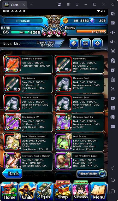 Grand Summoners Accounts [GLOBAL] Rank 65 | 2 Ascend | Veldora | Mami Tomoe image 4