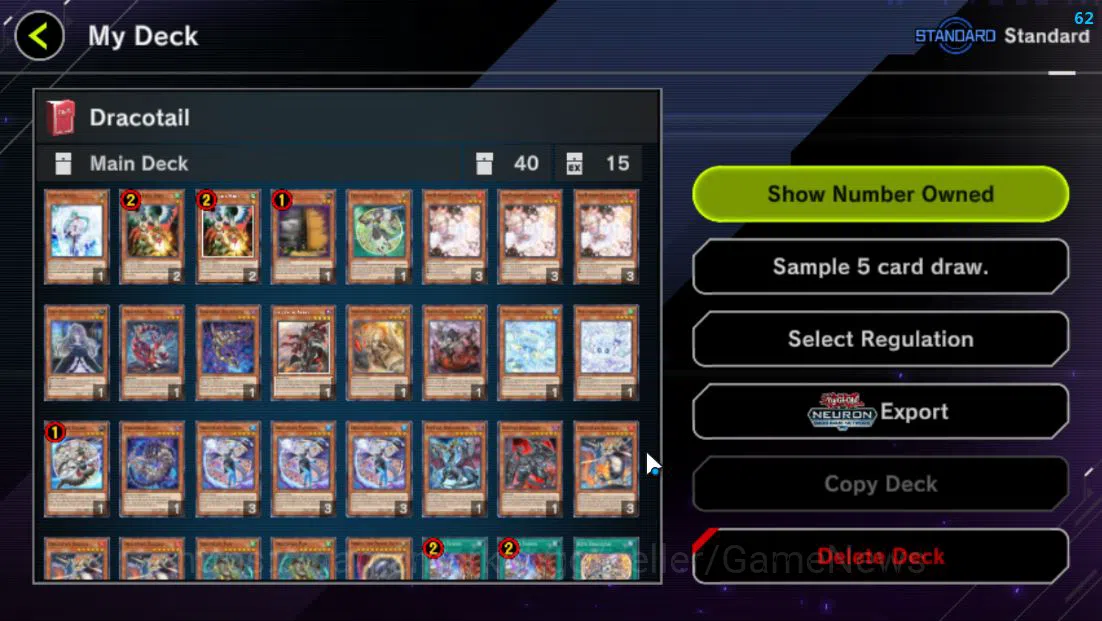 Yu-Gi-Oh! Master Duel Accounts Mid-Level Lv 18 | 20 Deck | Radiant Typhoon,VSK9,Dracotail,Yummys,Ninja,Dracotail 6