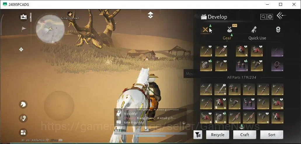 Where Winds Meet Accounts GLOBAL|Lv95|3HC Unused|GS 30K|Thundercry|Peaceful  image 13