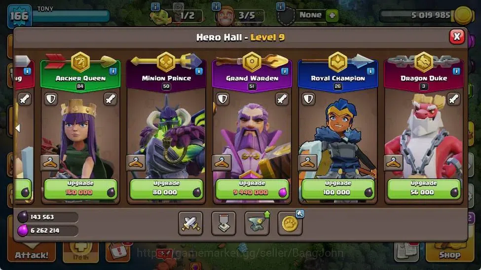Clash of Clans Accounts Global | TH 15-BH 9 | LVL 166|HH 9|AQ 84 ,MP 50 ,G image 7