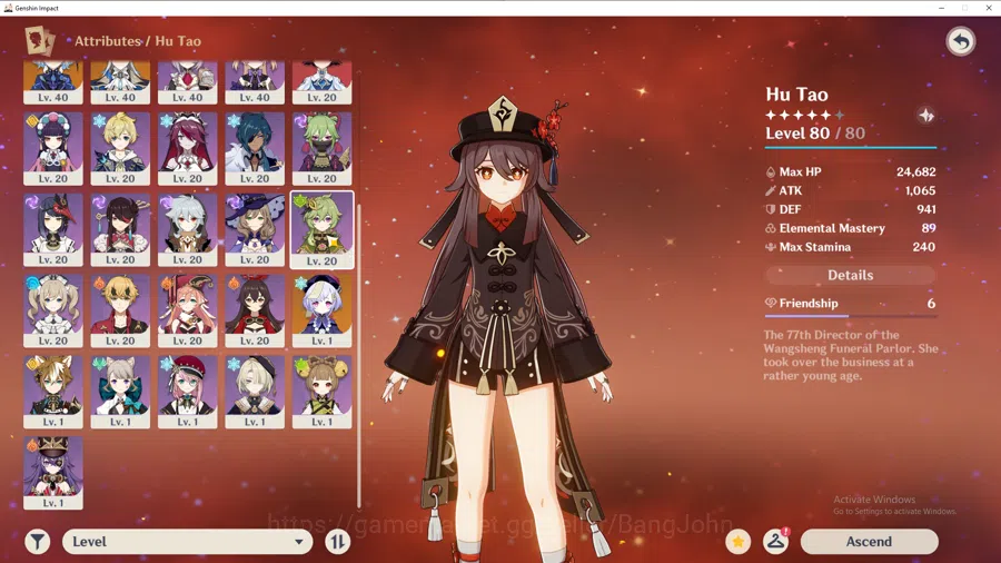 Genshin Impact Accounts Mid-Game | ASIA | AR 45  | 5 Limit | HuTao c1 | Ye image 12