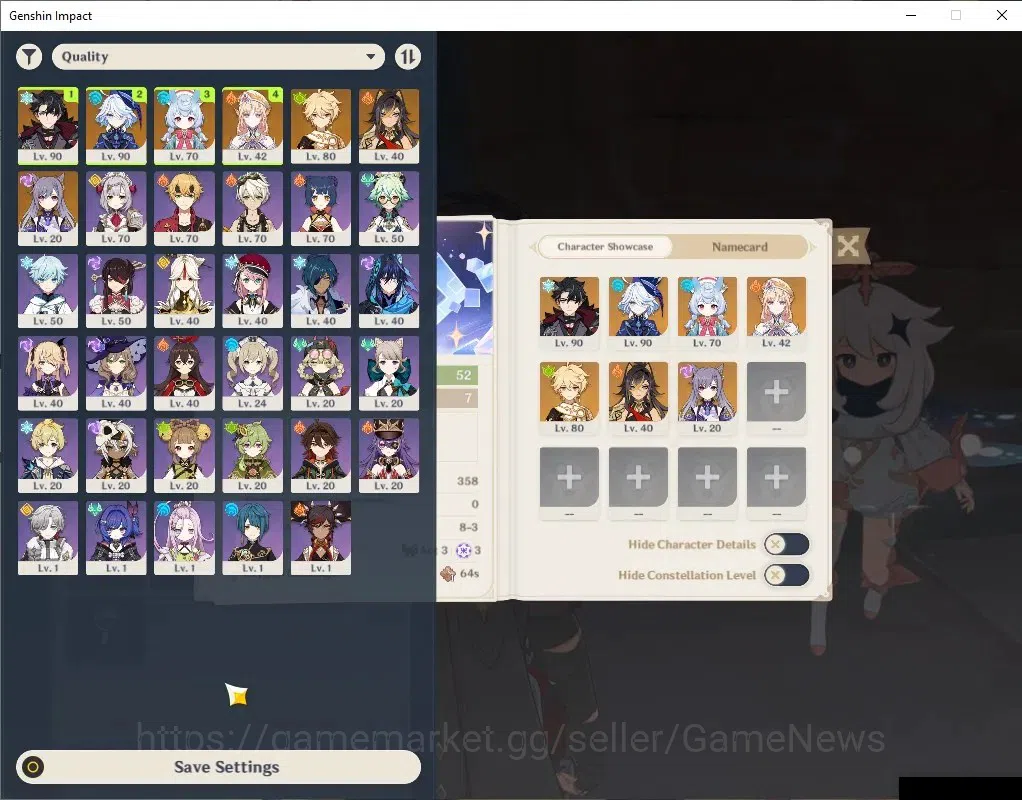 Genshin Impact Accounts Mid Game ASIA |AR 52 |4 Limited + 3 (*5Wep) |Nicole,Furina+Sign,Wriothesley,Sigwinne |Mc Male 1