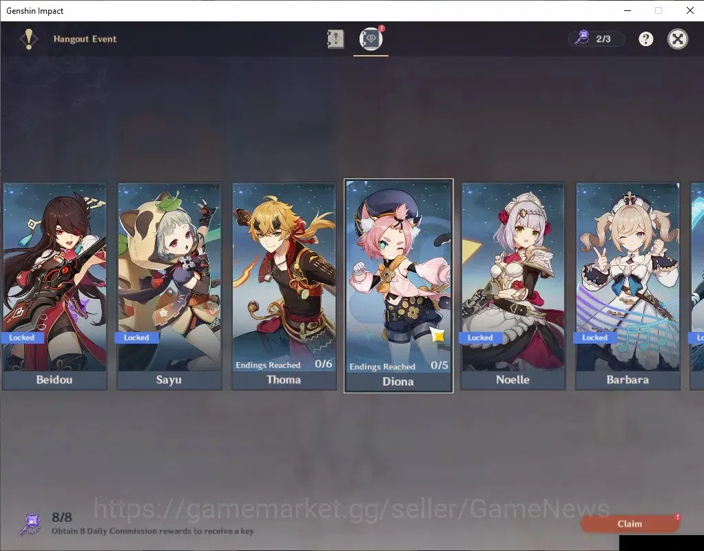 Genshin Impact Accounts Mid Game ASIA |AR 52 |4 Limited + 3 (*5Wep) |Nicole,Furina+Sign,Wriothesley,Sigwinne |Mc Male 15